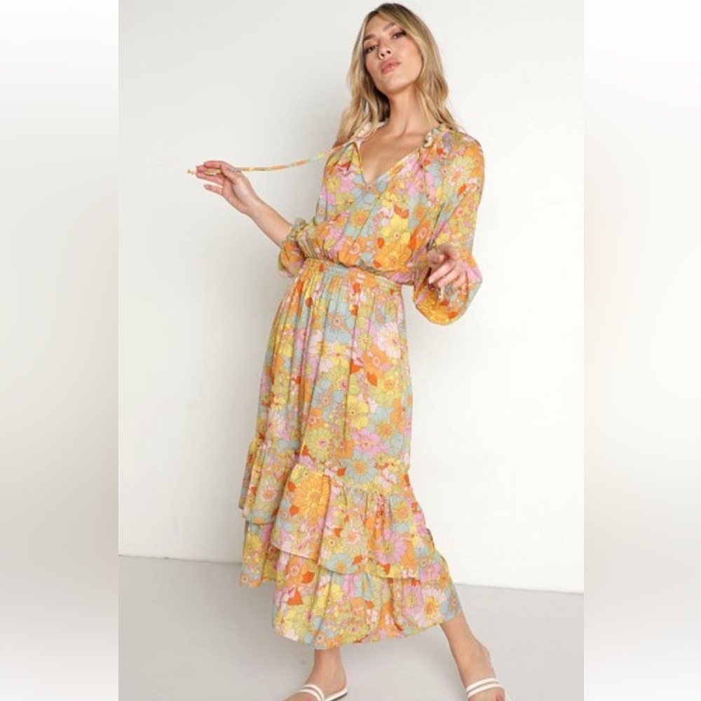 Show Me Your MuMu Multicolor Floral Maxi Dress